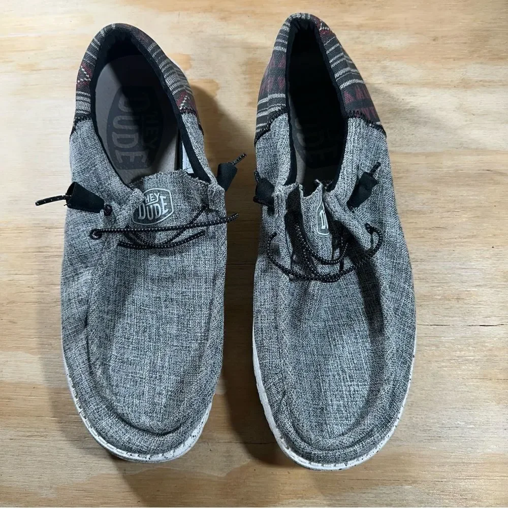 Hey Dude Wally Funk Jacquard Sneakers Men’s Size 12